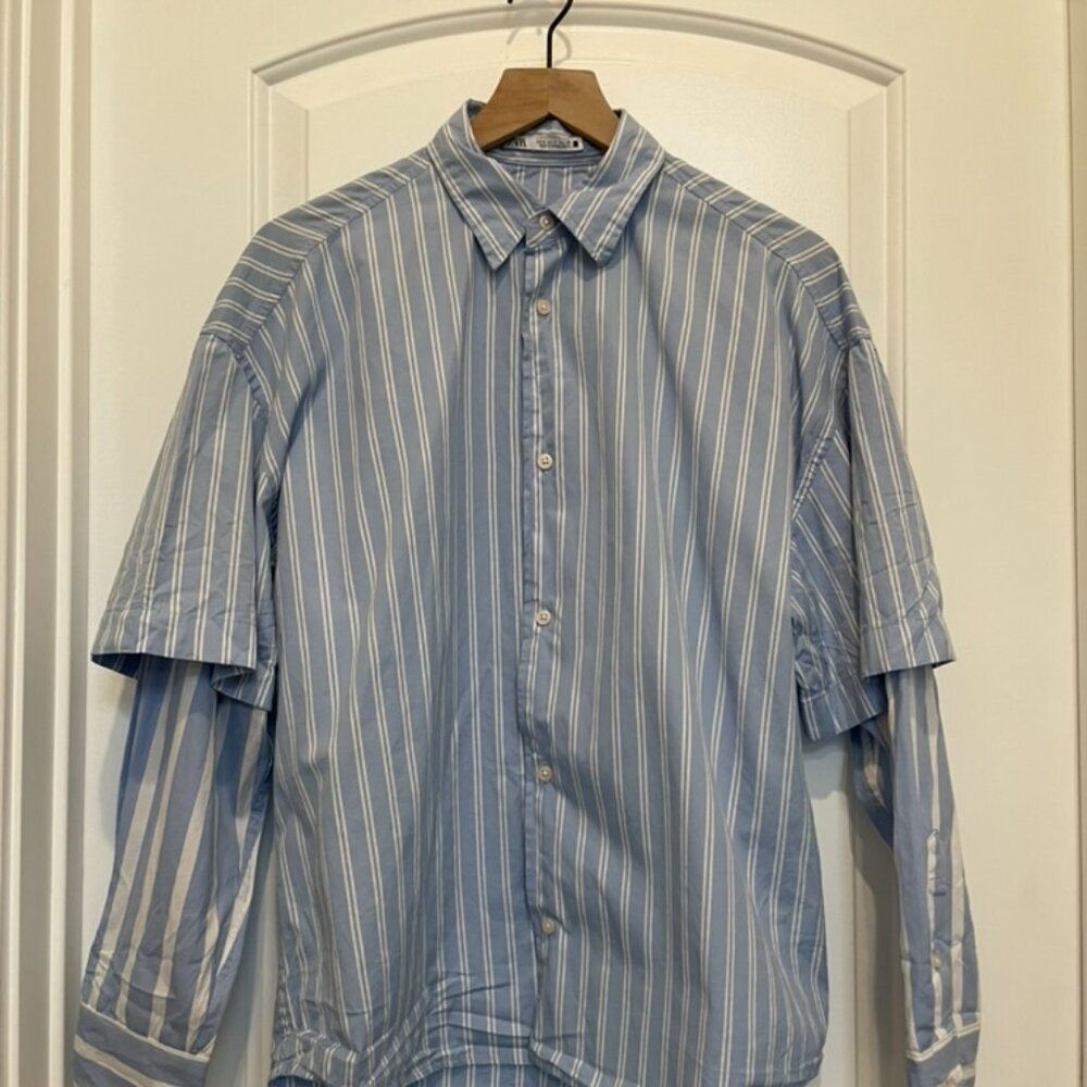 Zara: Stripped Shirt Button Down